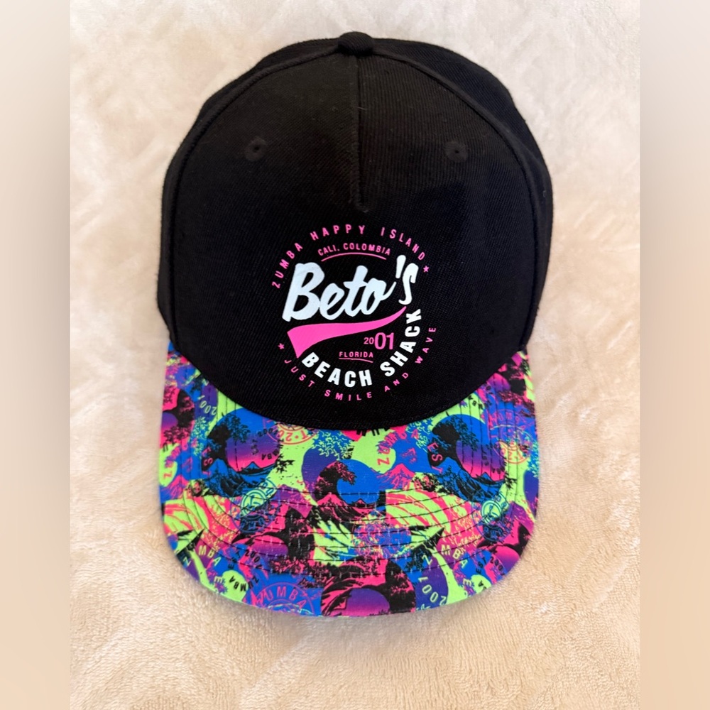 Zumba Fitness Black and Multicolor Cap